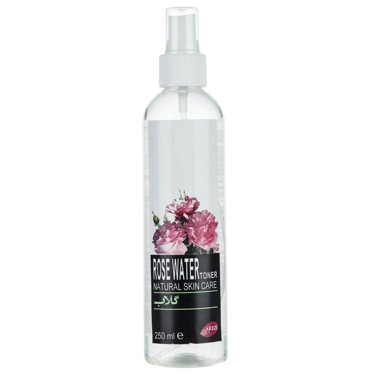 تونر عارضی سری گلاب مدل natural skin care  حجم 250 میلی لیتر